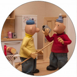 Essbares Papier Pat und Mat Reinigung 19,5 cm