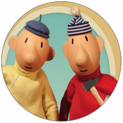 Essbares Papier Pat und Mat mit Werkzeugen 19,5 cm