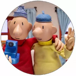 Essbares Papier Pat & Mat Selfie 19,5 cm