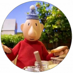 Essbares Papier Pat und Mat Frühstück 19,5 cm