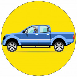 Essbares Papier Offroad-Fahrzeug 19,5 cm