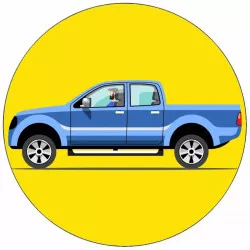 Essbares Papier Offroad-Fahrzeug 19,5 cm