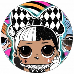 Essbares Papier L.O.L. Surprise glitzernd 19,5 cm