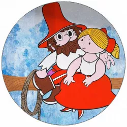 Essbares Papier Rumcajs und Manka 19,5 cm
