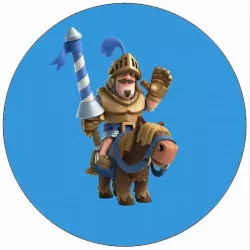Essbares Papier Clash Royale Ritter auf dem Pferd 19,5 cm