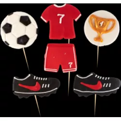 Zuckerkeks-Figur Ballenstecker für Kuchen rot
