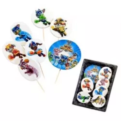 Zuckerdekoration „Super Paws“ zum Stecken