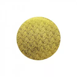 Feste goldene Unterlage, runde 20 cm, Dicke 1,2 cm