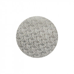 Stabiler Untersetzer, silber, rund Ø20 cm, Stärke 1,2 cm