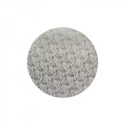 Stabiler Untersetzer, silber, rund Ø20 cm, Stärke 1,2 cm