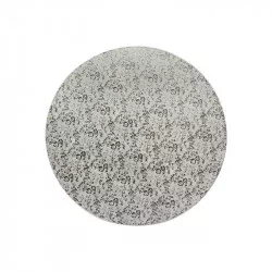 Stabiler Untersetzer, silber, rund Ø 30 cm, Dicke 1,2 cm