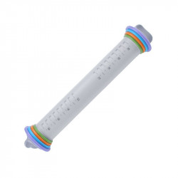 Nudelholz und Rollschnecke 31x4 cm mit Aufsätzen