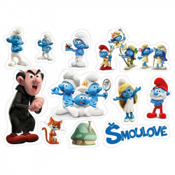 Essbarer Papier zum Ausschneiden Die Schlümpfe