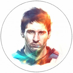 Essbares Papier Lionel Messi Animation 19,5 cm