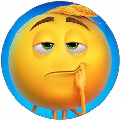 Essbares Papier-Emoji, 19,5 cm