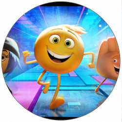 Essbares Papier Emoji im Film Die Lachgesichter 19,5 cm