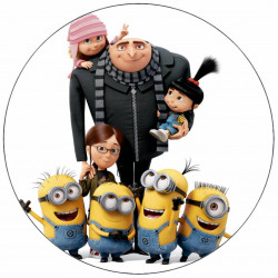 Essbares Papier Ich, Bösewicht Gru und die Mädchen 19,5 cm