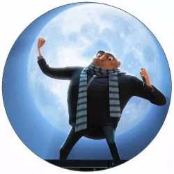 Essbares Papier Ich, Bösewicht Gru und der Mond 19,5 cm