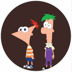Essbares Papier Phineas und Ferb 19,5 cm