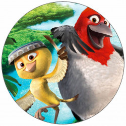 Essbares Papier Rio 2 Rico und Pedro 19,5 cm