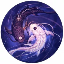 Essbares Papier Koi-Karpfen 19,5 cm