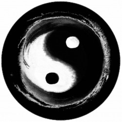 Essbares Papier Yin-Yang-Logo 19,5 cm