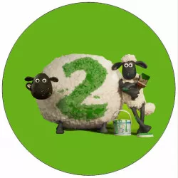 Essbares Papier Schaf Shaun 2 19,5 cm
