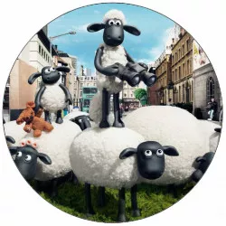Essbares Papier Schaf Shaun in der Stadt 19,5 cm