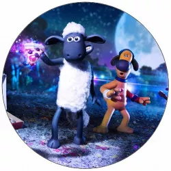 Essbares Papier Schaf Shaun und Hund 19,5 cm