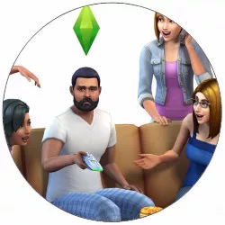 Essbares Papier The Sims Figuren aus dem Spiel 19,5 cm