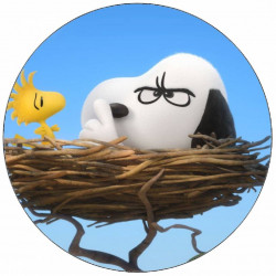Esspapier Snoopy im Vogelnest 19,5 cm