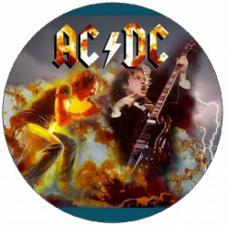Essbares Papier-Logo AC/DC Band 19,5 cm