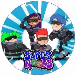 Essbares Papier Supernoobs 19,5 cm