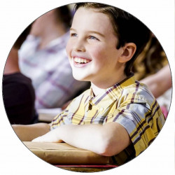 Essbares Papier Kleiner Sheldon in der Schule 19,5 cm