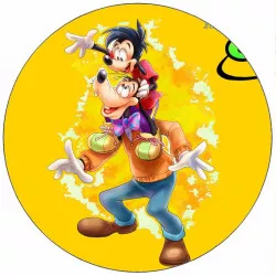 Essbares Papier Goofy und Max 19,5 cm