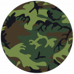 Essbares Papier Camouflage-Muster 19,5 cm