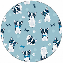 essbares Papier süße Bulldoggen 19,5 cm