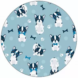 essbares Papier süße Bulldoggen 19,5 cm