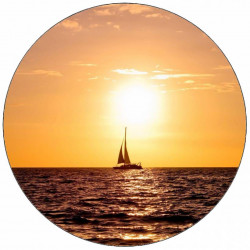 Essbares Segelboot-Papier 19,5 cm