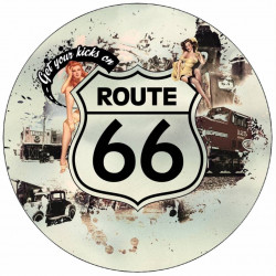Essbares Papier Route 66 Vintage 19,5 cm