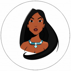 Essbares Papierprinzip Pocahontas Prinzessin 19,5 cm
