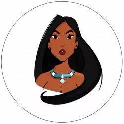 Essbares Papierprinzip Pocahontas Prinzessin 19,5 cm
