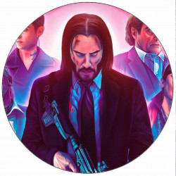 Essbares Papier John Wick Charaktere 19,5 cm