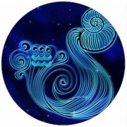 Essbarer Papyrus Sternzeichen Wassermann 19,5 cm