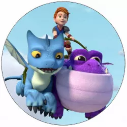 Essbares Papier Drachenretter fliegend Drachen 19,5 cm