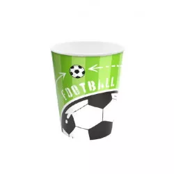 Pappbecher Fußball 220 ml 6 Stück