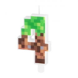 Minecraft-Wachskerze 7 cm, Nummer 4