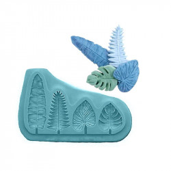 Silikon-Backform - Blätter 9x5,5 cm
