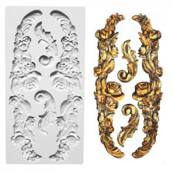 Silikonform mit Ornamenten 25x12,5 cm