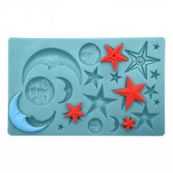 Silikonform „Weltraum“, 18 × 11 cm